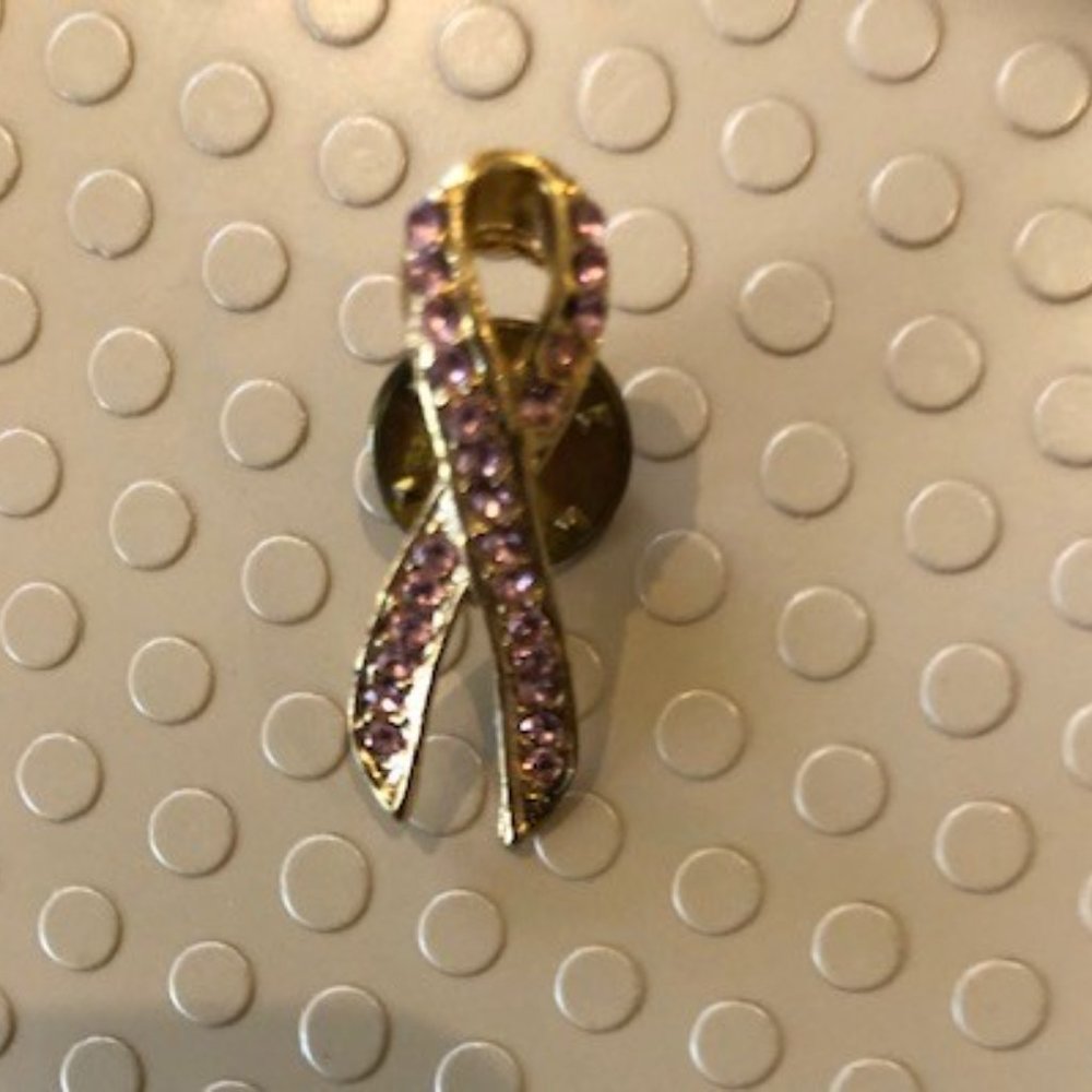 Breast Cancer Sparkle Pink Pin